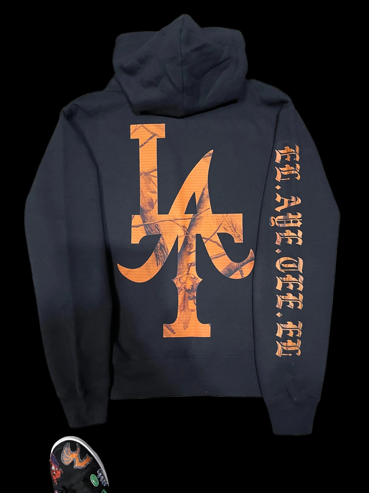 Camo Logo Black Hoodie