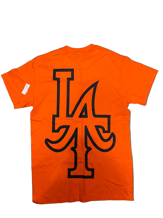 Orange T-shirt Black Logo